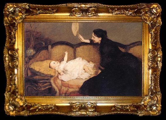 framed  Orchardson, Sir William Quiller Master Baby, ta009-2